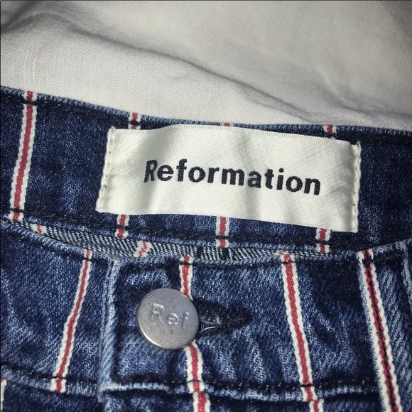 Reformation size 4 striped skirt - Picture 3 of 3